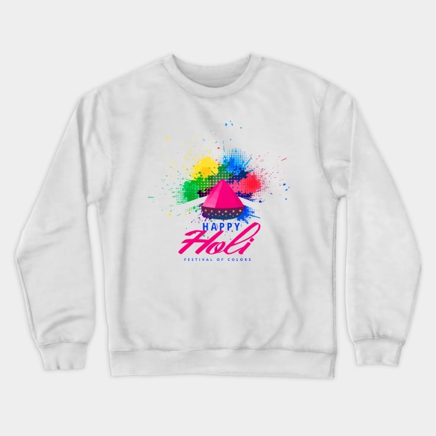 Abstract Colorful Splash for Holi Crewneck Sweatshirt by jobieh shop